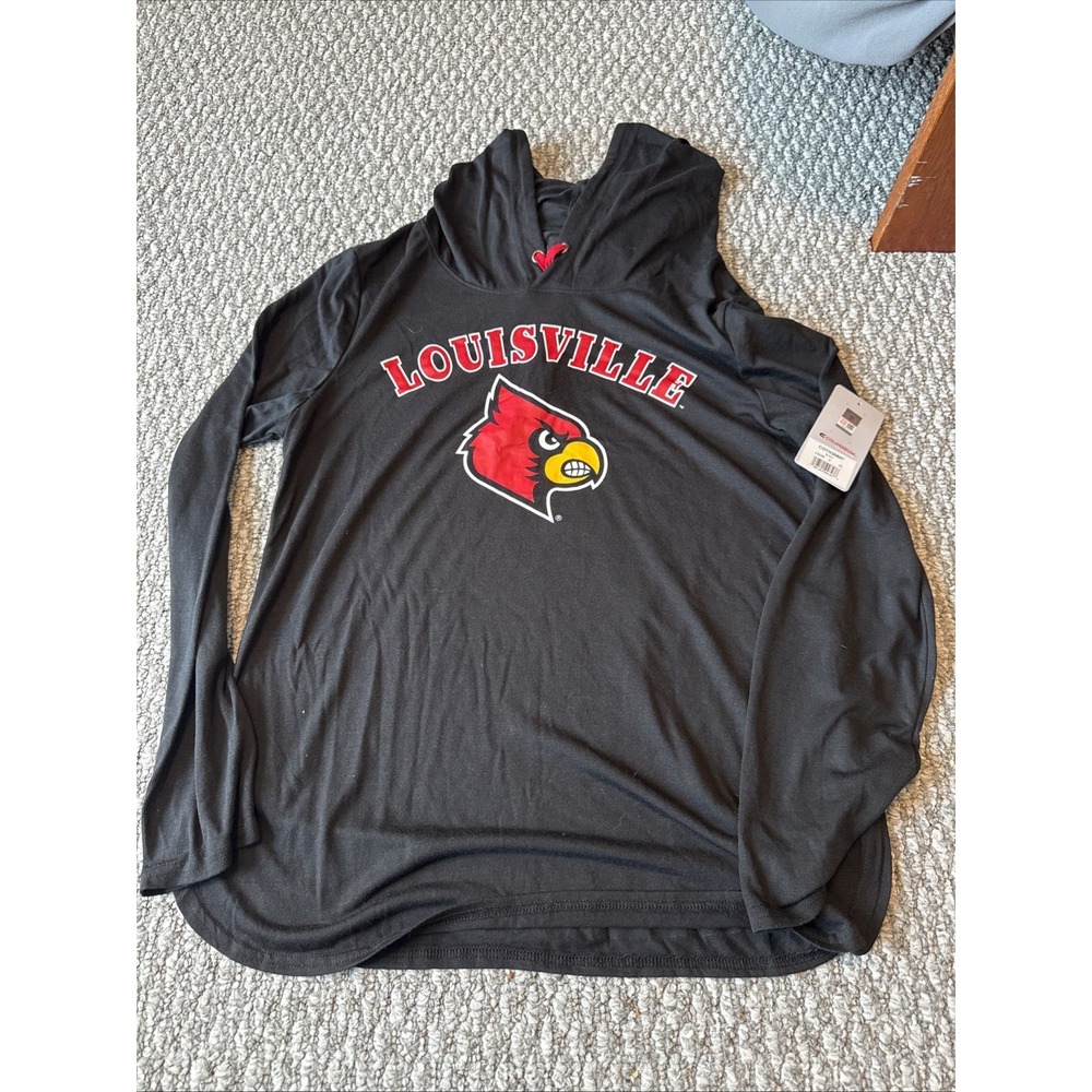 NCAA Colosseum Louisville Cardinals‎ Brand New Women's XL Licensed Hoodie